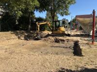 Baustart Spielschiff Spielplatz Karweiler