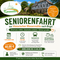Einladung zur Seniorenfahrt nach Birgel